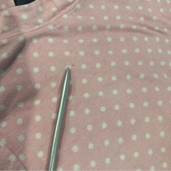 Miss Elaine Cotton Terry Robe House Dress sz Large Pink snap Front 2 Pockets - Picture 9 of 9